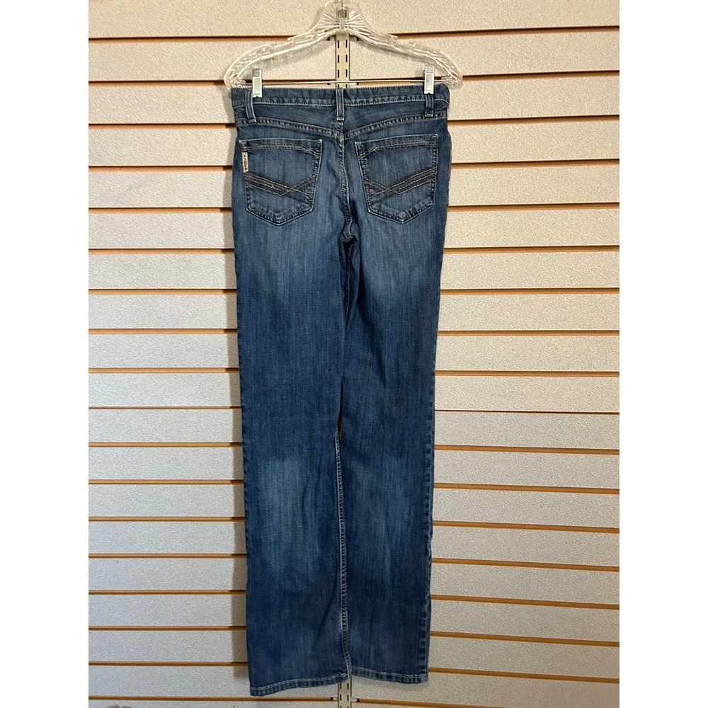 Cinch Ian Mens Slim Straight Leg Jeans Medium Wash Blue Denim 28x36 Western